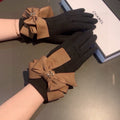CHANEL GLOVES IN BLACK WOOL 456327