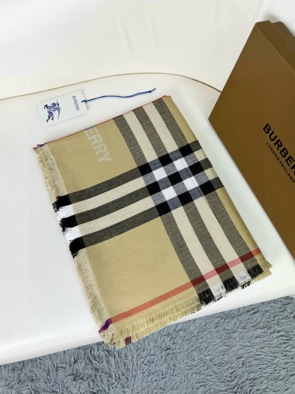 BBR SCARF 220 CM IN SILK CASHMERE 481239